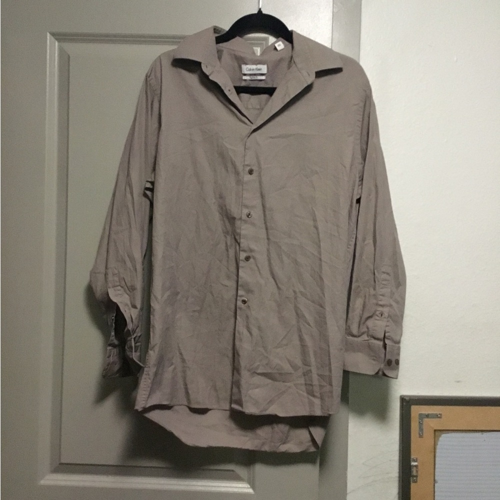 Calvin Klein Gray Regular Fit Shirt